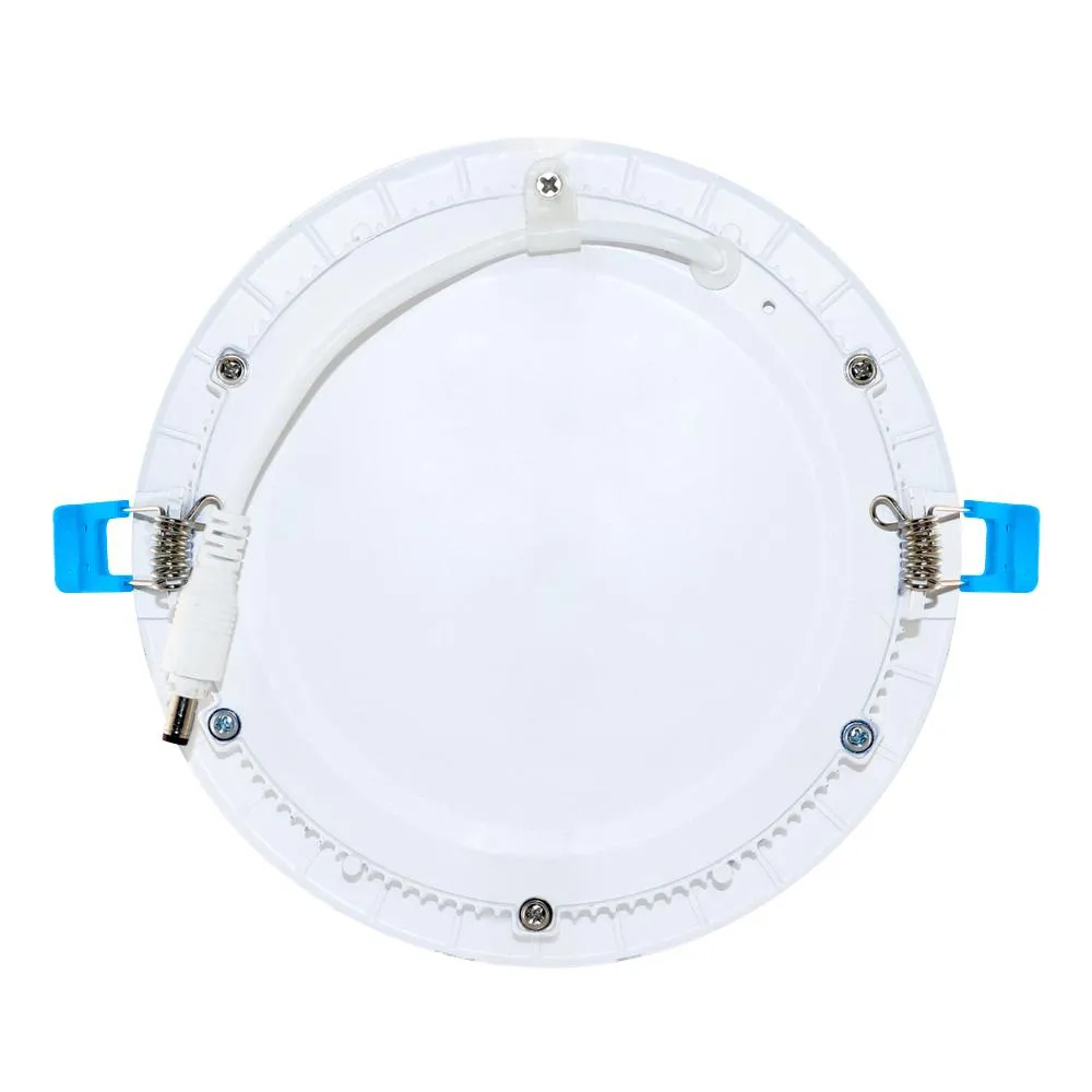 12W 6in. Recessed Dimmable Round Slim LED Downlight - 120 Degree Beam - 120V - CRI>90 - Junction Box - 900 Lm