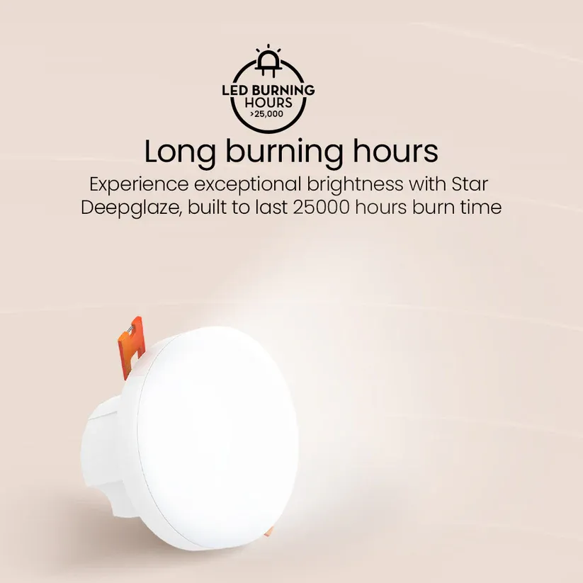 12W Star Deepglaze Round Led Downlighter