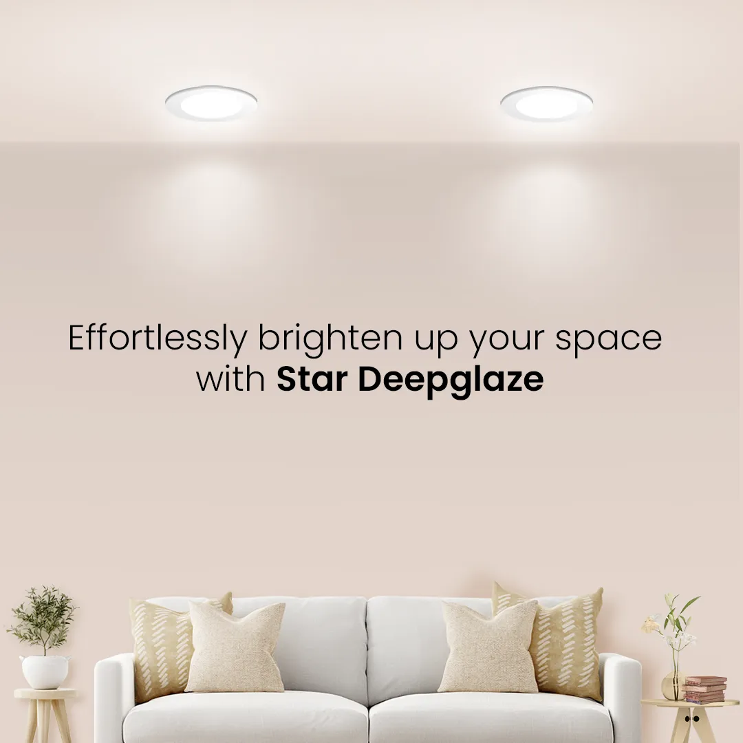 12W Star Deepglaze Round Led Downlighter