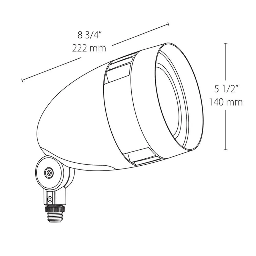 13W LED Landscape Flood Light 120-277V 3000K White