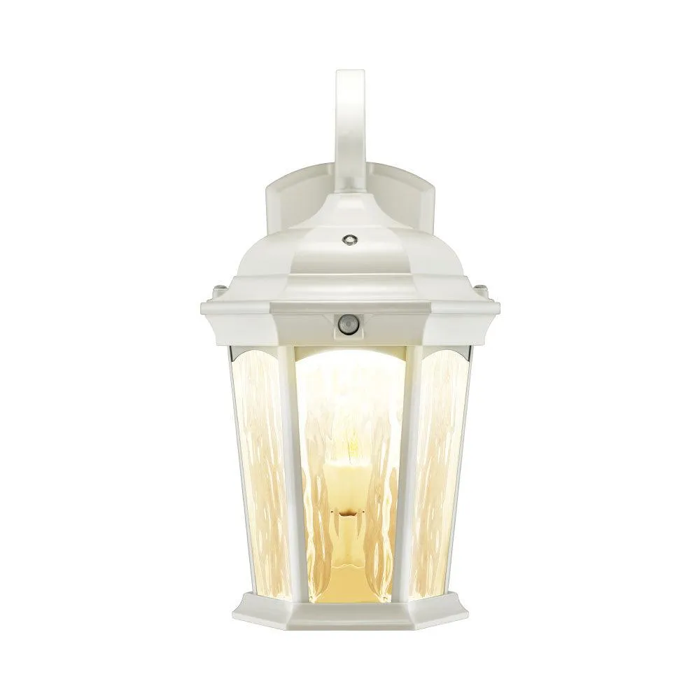 15 in. LED Outdoor Wall Lantern 1200 Lumens 3000K White finish