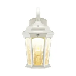 15 in. LED Outdoor Wall Lantern 1200 Lumens 3000K White finish