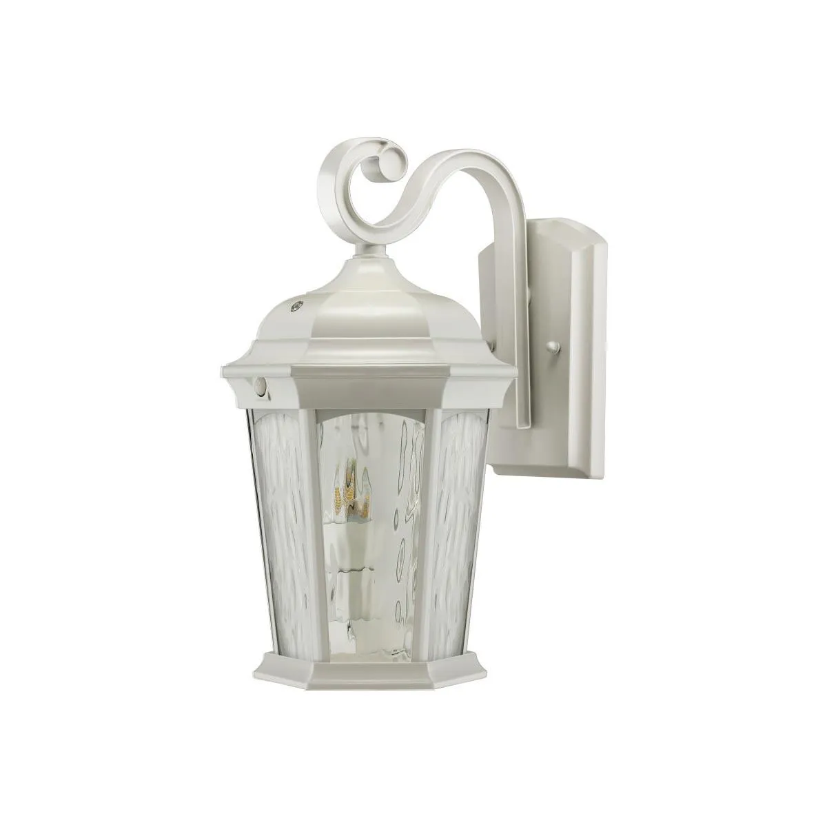 15 in. LED Outdoor Wall Lantern 1200 Lumens 3000K White finish