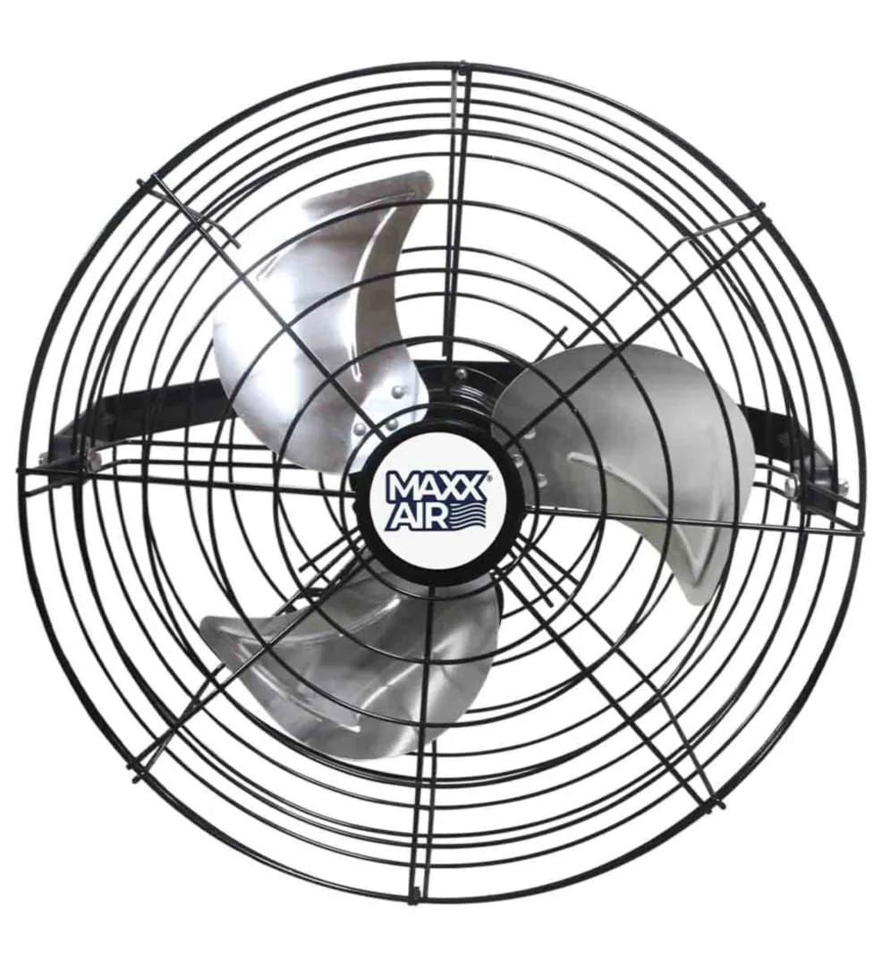 18" 1800 cfm High Velocity 3-Speed Wall Mount Fan