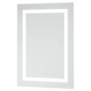 19.63 In. X 27.63 In. LED Vanity & Bathroom Mirror With Touch On/Off Dimmer Function