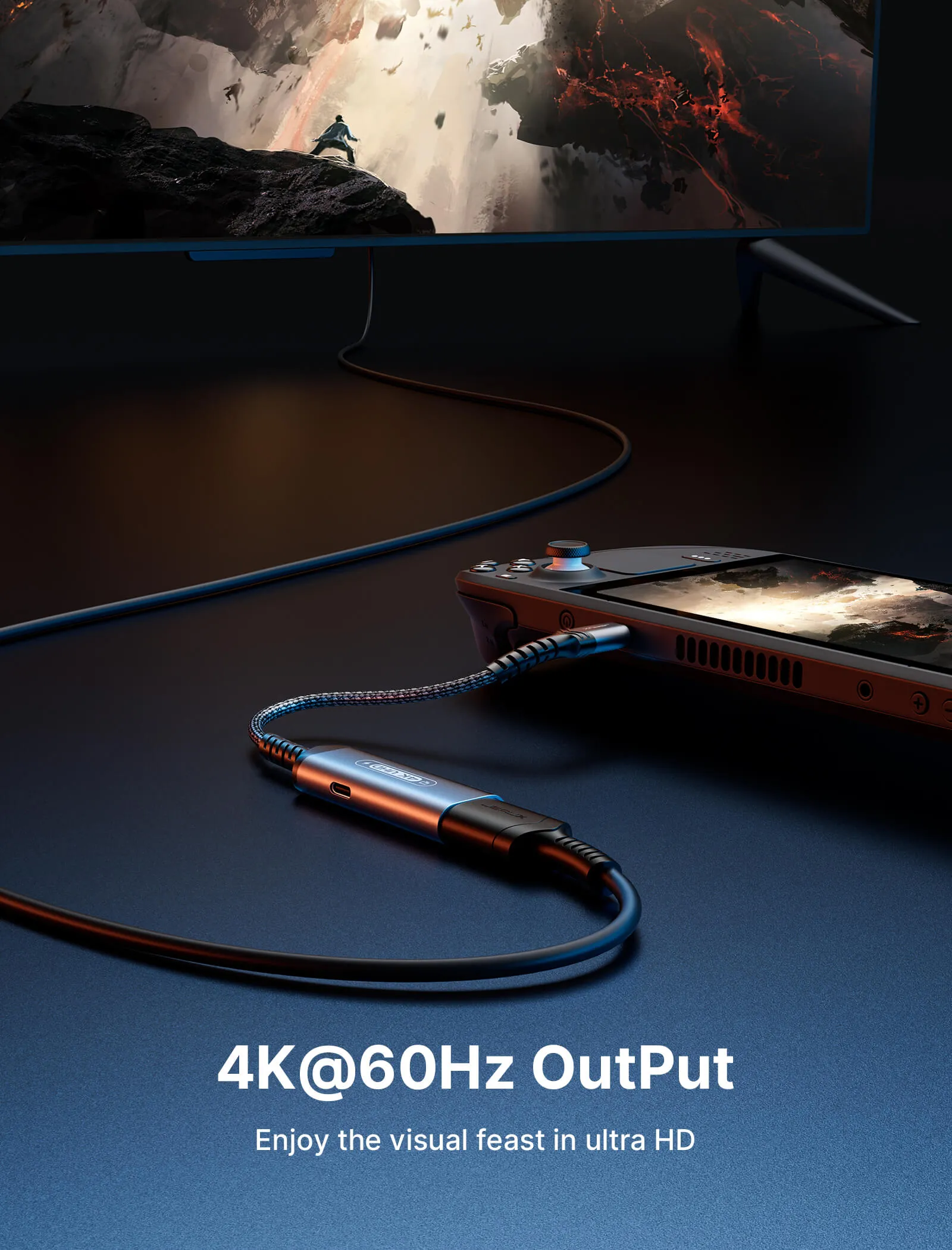 2-in-1 USB-C to 4K@60Hz HDMI Charging Adapter