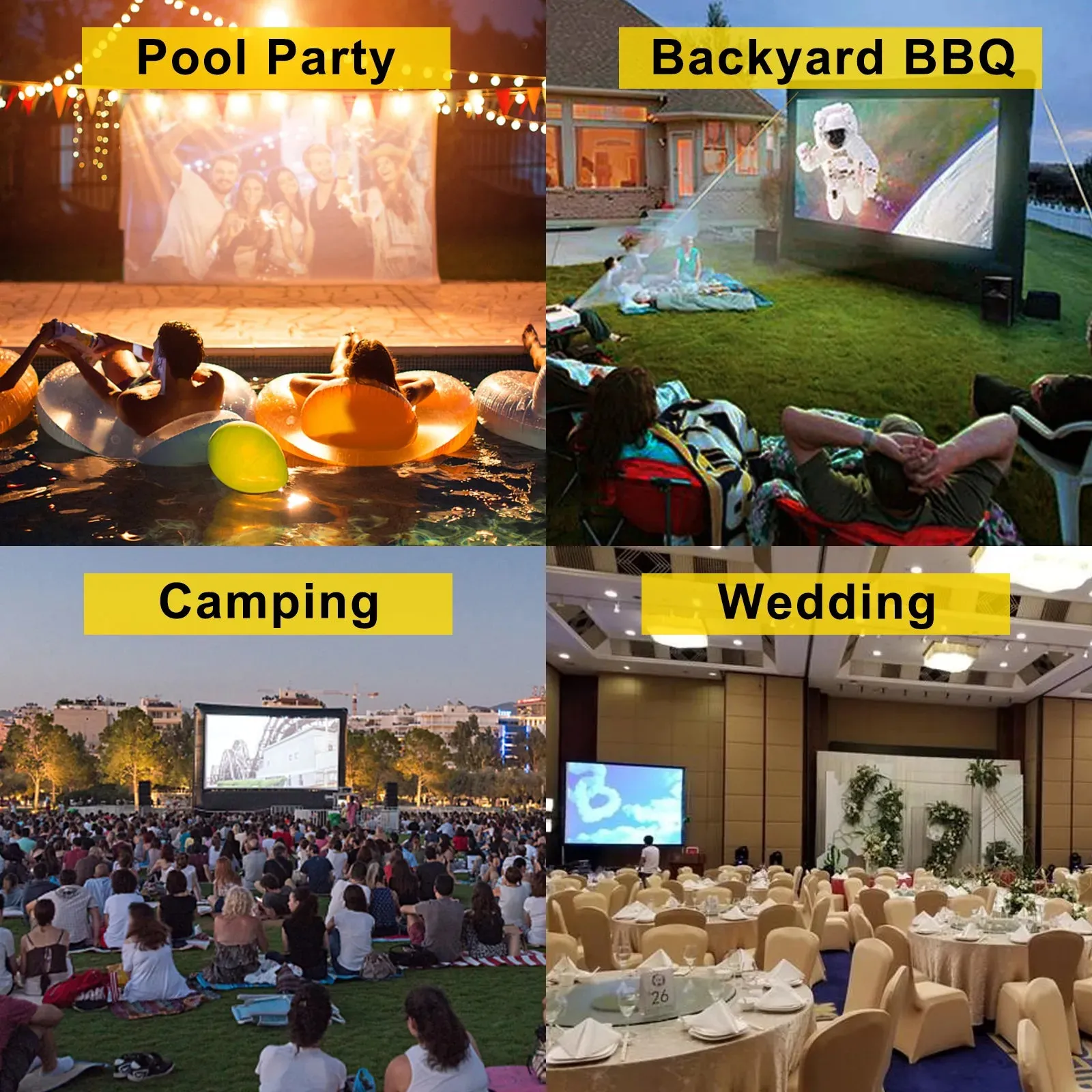 20FT Inflatable Movie Projector Screen