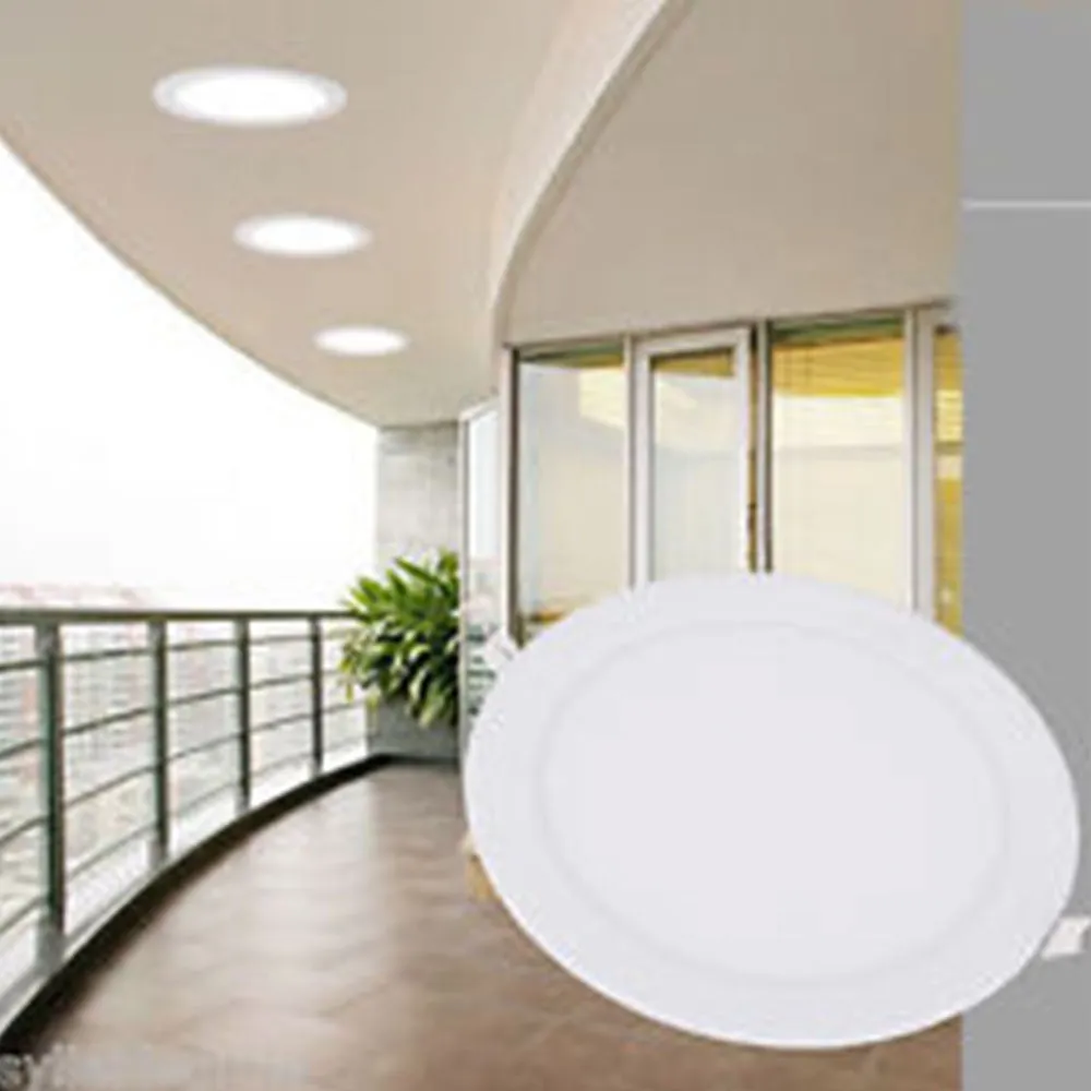 24W LED Round Recessed Ceiling Flat Panel Down Light Ultra Slim Lamp Cool White 3000K, 220mm Diameter, 30000 Hour Lifespan, Low Energy Consumption