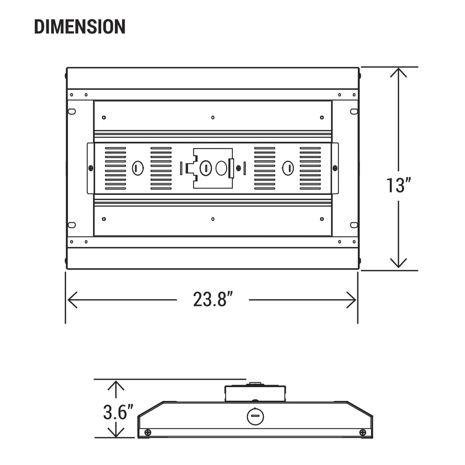 2ft. (24") 155-Watt 2CCT Selectable 20,925 Lumens Linear High Bay