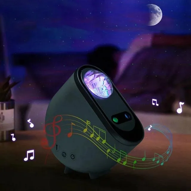 3D Stereo Galaxy Projector Sky with Remote Control, Bluetooth Music Speaker