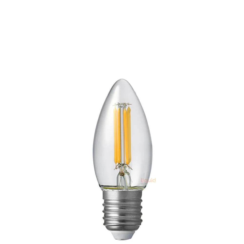 6W Candle LED Bulb E27 Clear in Natural White