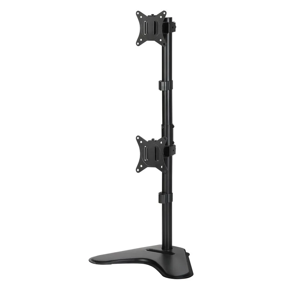 Adjustable Dual Monitor Arm Stand, Freestanding - Artiss