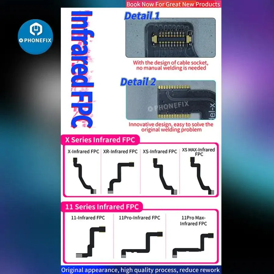 Aixun InFrared FPC Flex Cable For iPhone X-13 Pro Max Face ID Repair