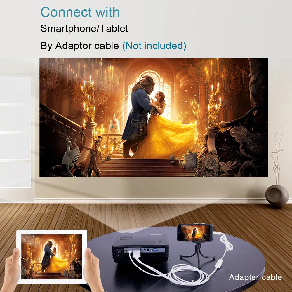 Best Video TV LCD Digital HDMI USB Projector with Home Theater