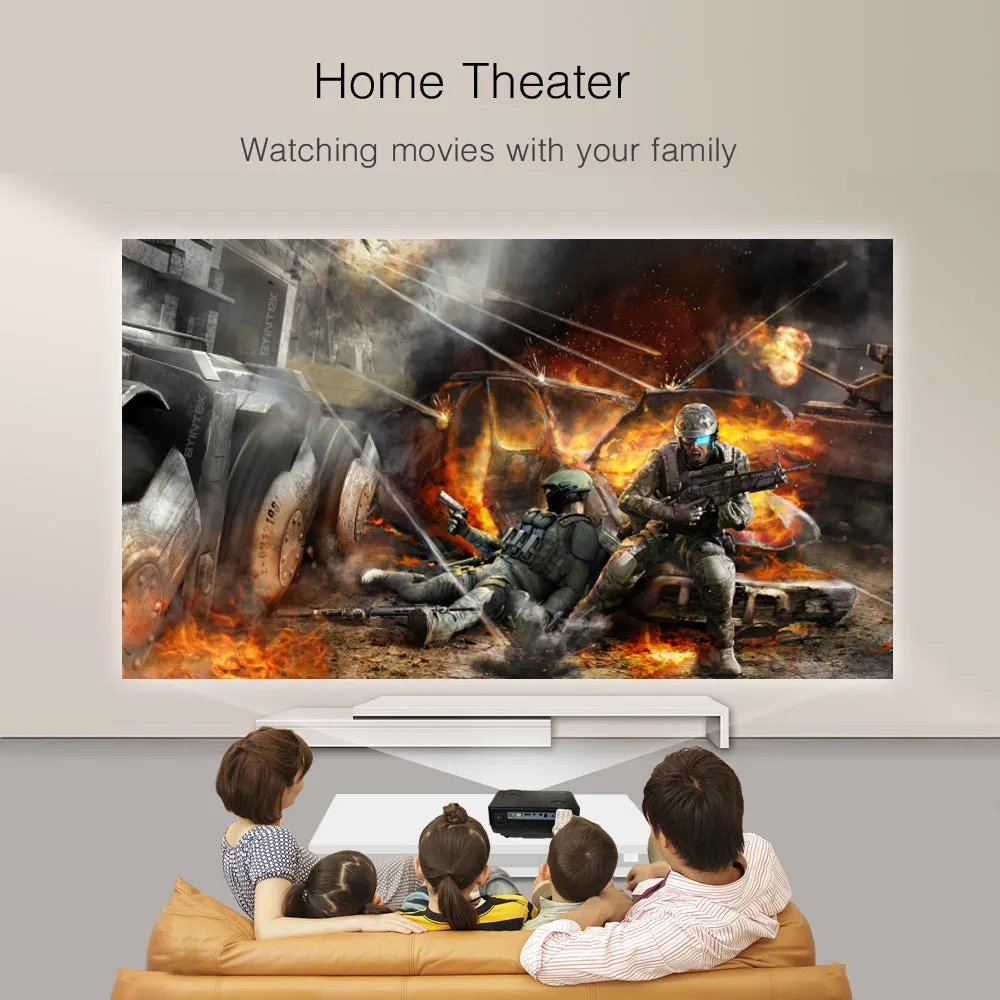 Best Video TV LCD Digital HDMI USB Projector with Home Theater