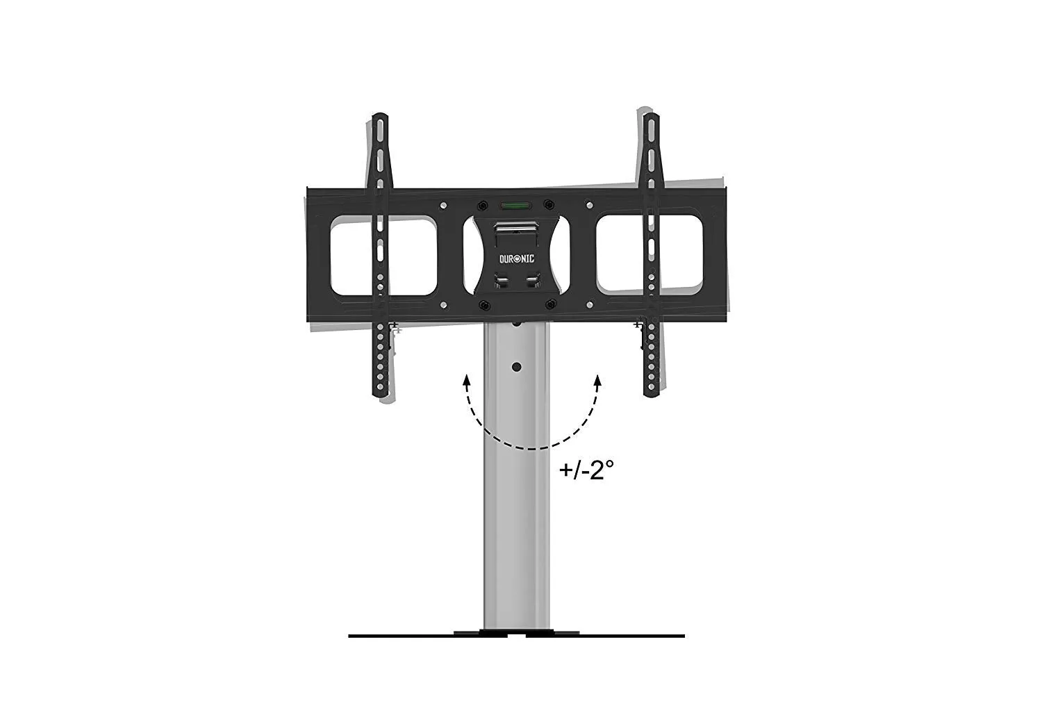 Duronic TV Wall Mount Stand TVS1D1 Tabletop | Standing Mount for 37”-65” Flat Screen Television | Tilting -10°/ 5° | VESA Up to 600x400 | Strong Heavy Duty | Max. 68kg Capacity