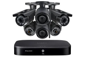 Flexible Security System with 4K DVR, 2 Wireless and 4 Motorized Varifocal 1080p HD Cameras