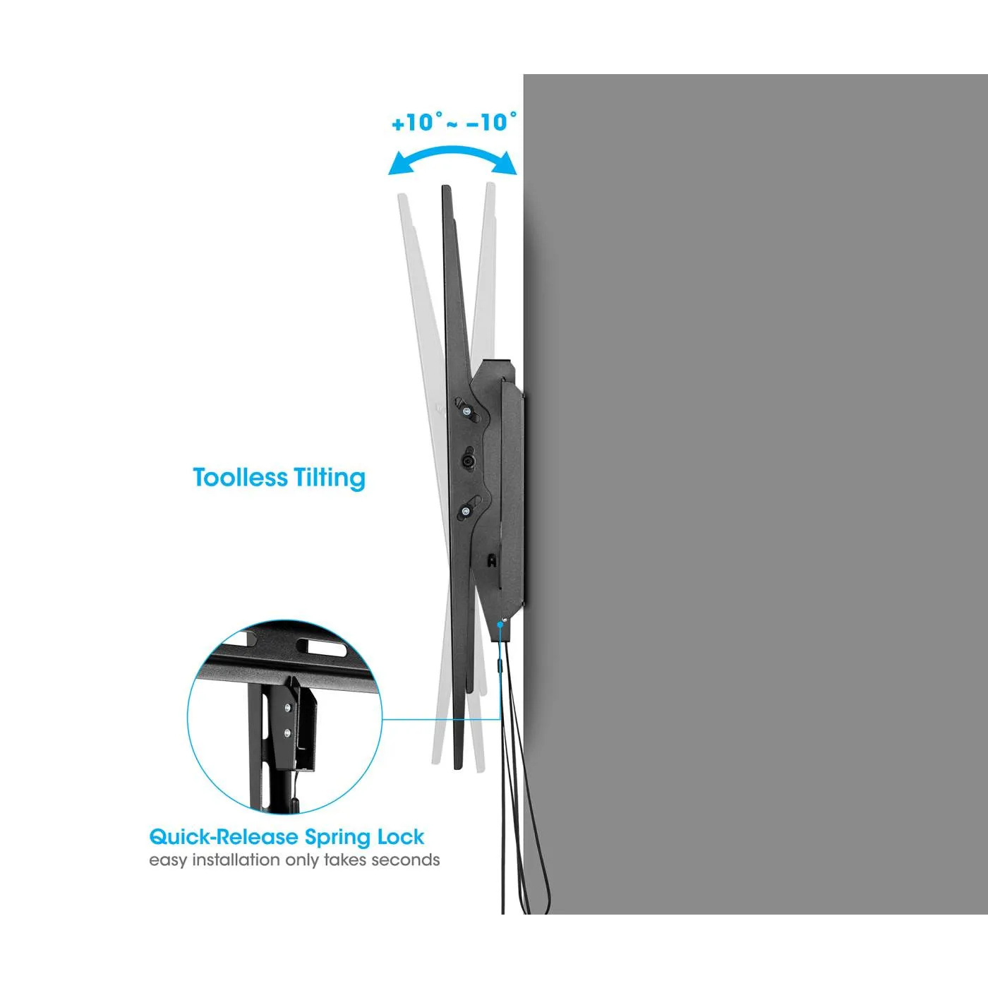 Heavy-Duty Large-Screen Tilting TV Wall Mount