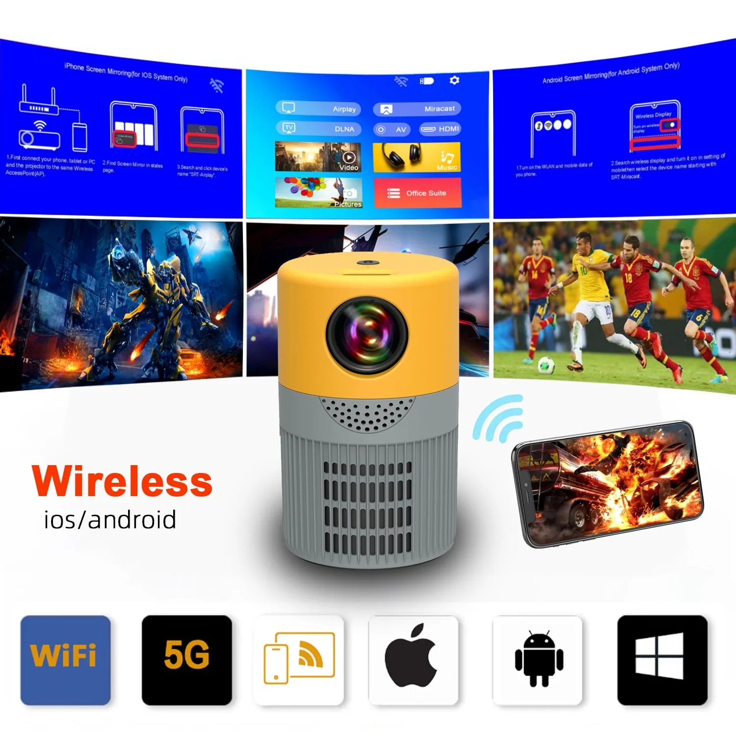 LED 480*360P Portable Media Player for Children