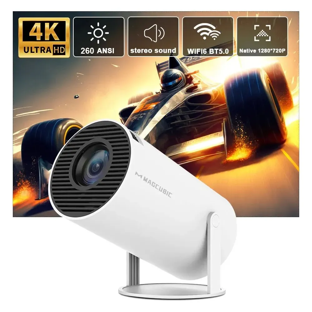 Magcubic Projector HY300 Pro 4K Android 11 Dual Wifi6 260ANSI Home Cinema 1080P 1280*720P