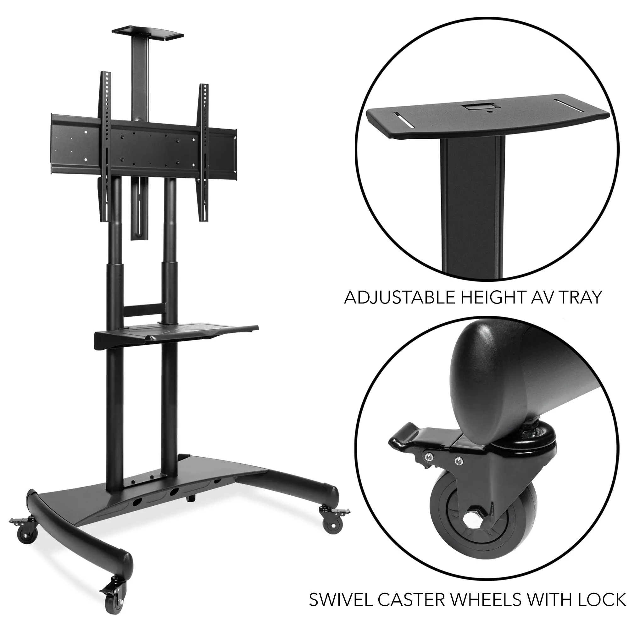 Mobile Stand with Wheels for 55-80" TV by Mount Factory