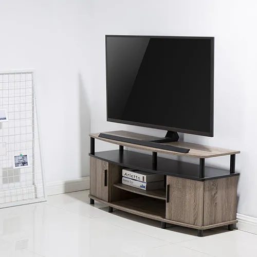 Premium Contemporary Aluminum Pedestal Tabletop Tv Stand - SH 4275B (Fits Most 37 ~ 86 Screen, Weight Capacity 40kg)