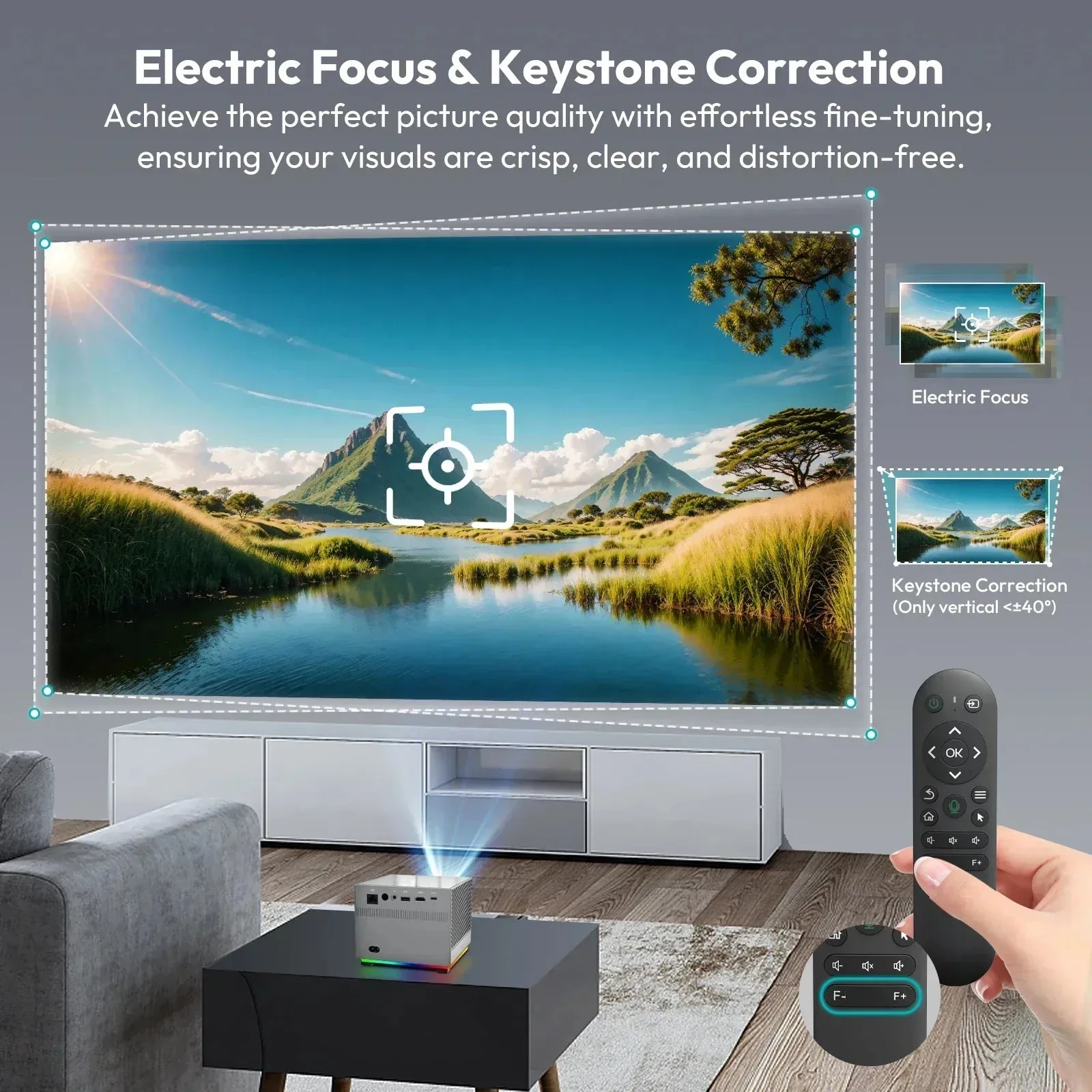 Smart projector XGODY 4K 10000LM HD Projector LED 5G WiFi Bluetooth HDMI USB Smart Android Office Home Theater