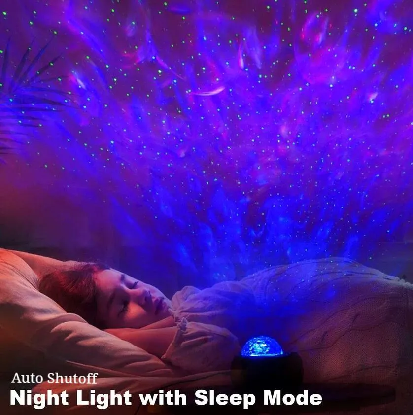 SMAXPlus™ Galaxy Projector: LED Starry Sky/Ocean Night Light w/ Remote