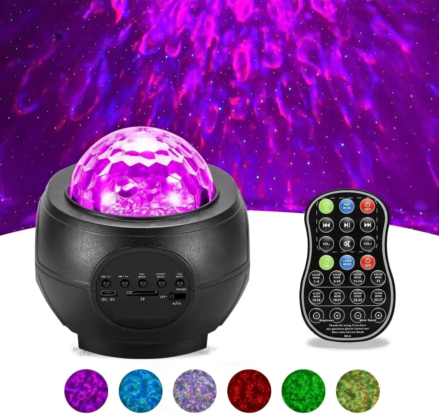 SMAXPlus™ Galaxy Projector: LED Starry Sky/Ocean Night Light w/ Remote