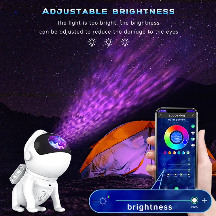 Space Dog Night Projector with Bluetooth Music