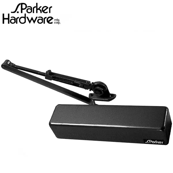 S.Parker - 900BC - Heavy Duty Spring Door Closer - Delayed Action - Adjustable 1-6 -  Backcheck -  Aluminum