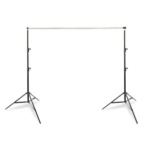 Telescopic Backdrop Pole with 260cm Light Stand Adjustable Backdrop Kit - Bundle