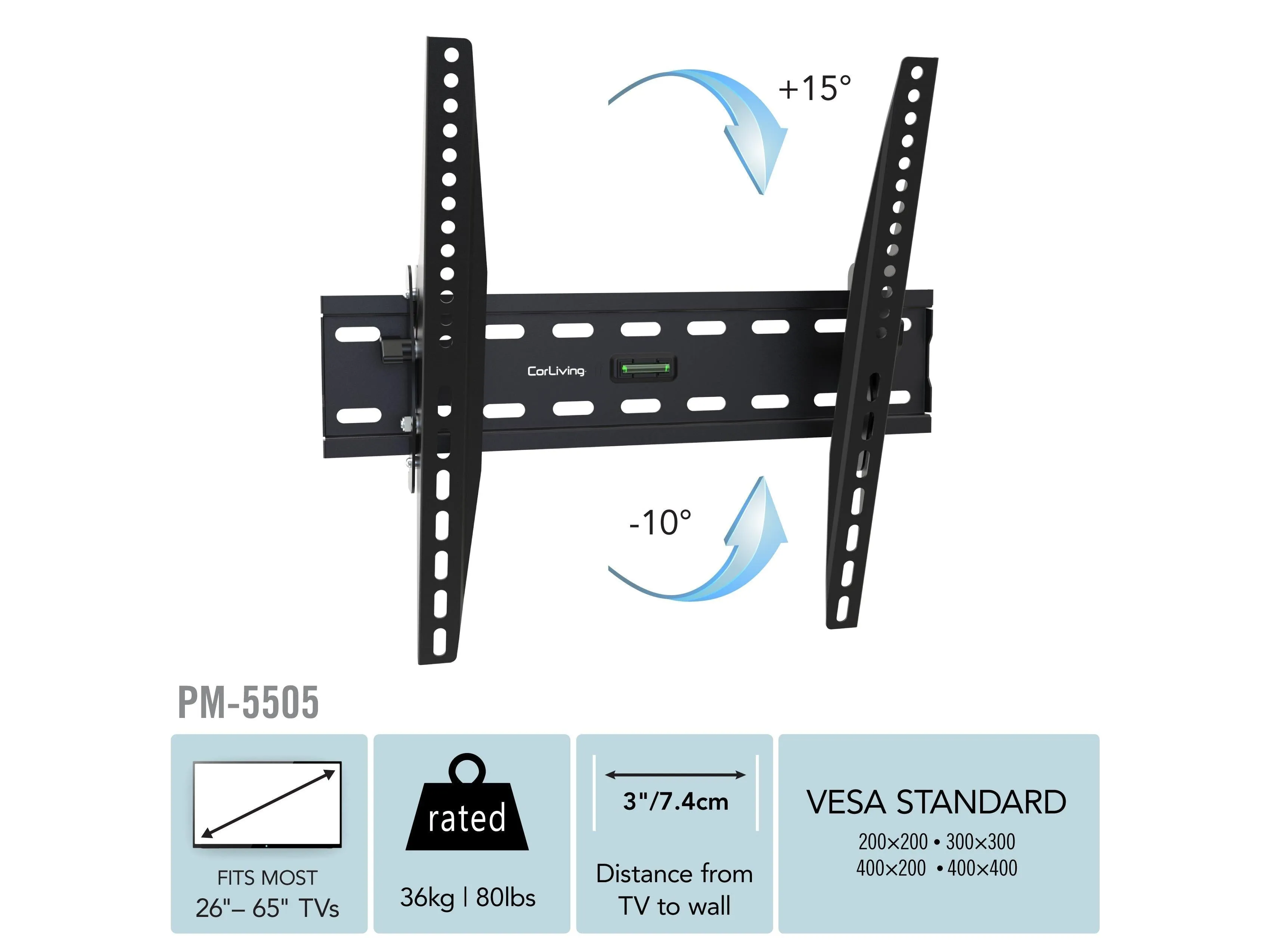 Tilting TV Wall Mount for 26" - 65" TVs