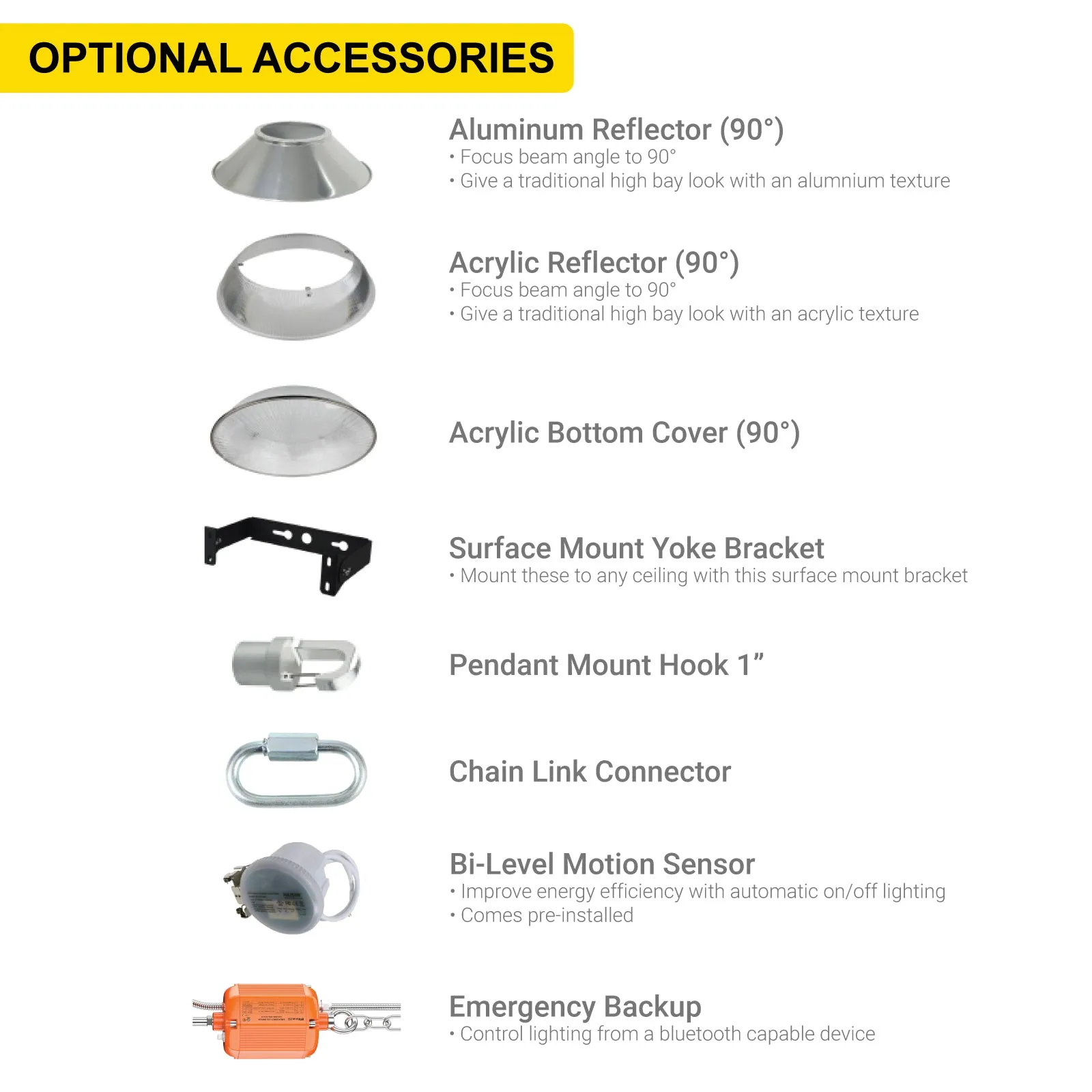 UFO LED High Bay Light 240W Round Industrial Warehouse LED Lighting - 0-10V Dimmable - 120-277V - 5000K Daylight - 35000LM